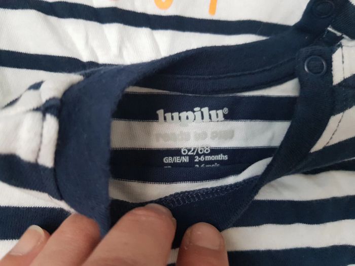 Lot tshirts chaud manches longues mariniere 6mois - photo numéro 3