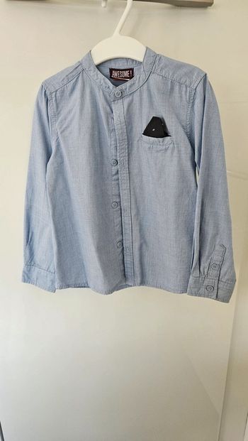 Chemise bleu ciel, taille 4 ans, Tape-à-l'oeil