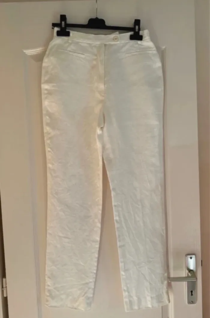 Pantalon en lin neuf Caroll - photo numéro 7