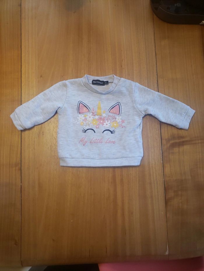 Pull chat licorne 3 mois