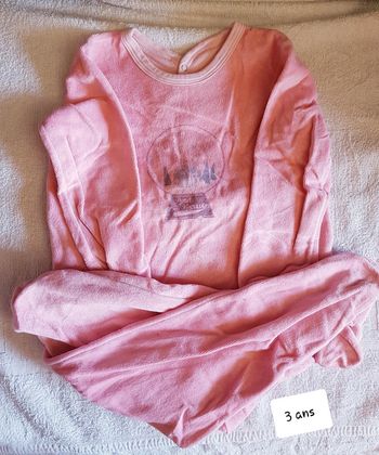 Pyjama velour petit bateau 3 ans