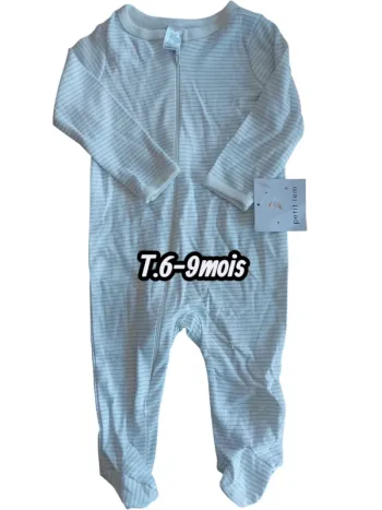 Grenouillère bébé garçon T.6-9 mois neuve avec étiquette