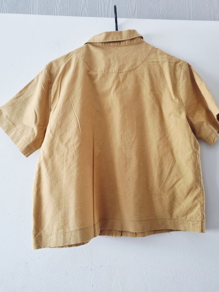 Chemise courte moutarde - photo numéro 2