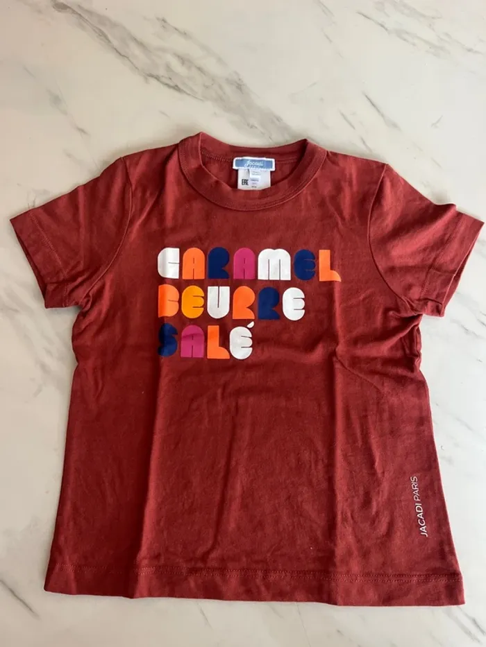 Tee-shirts Jacadi caramel au beurre salé 3 ans
