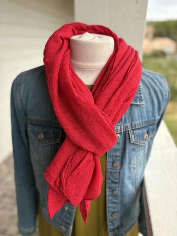 Écharpe Laine - Rouge N°14
