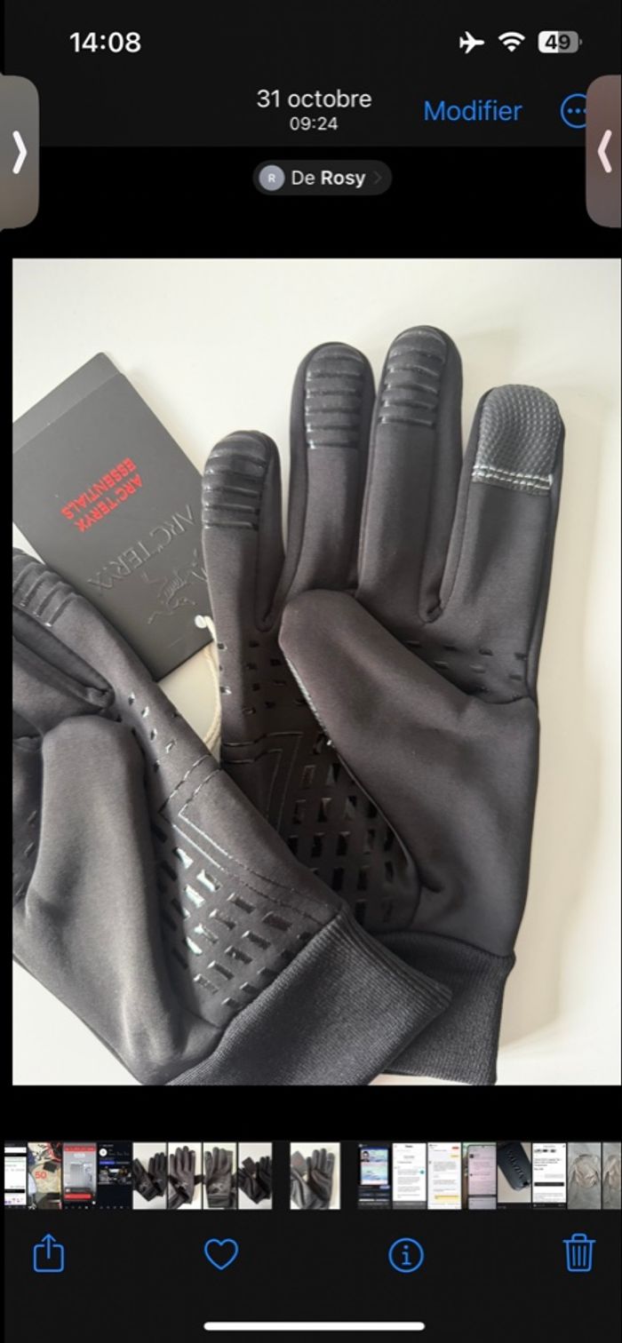 Gants arc’teryx noir et tactile - photo numéro 6