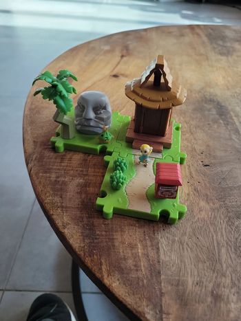 Lot Jouet zelda playset nintendo avec 2 personnage arbre maison boîte au lettre caillou