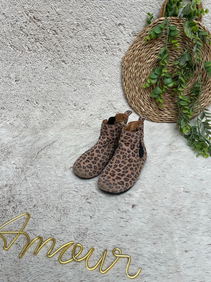 Bottines imprimée léopard - Taille 26 - Gap - photo numéro 6