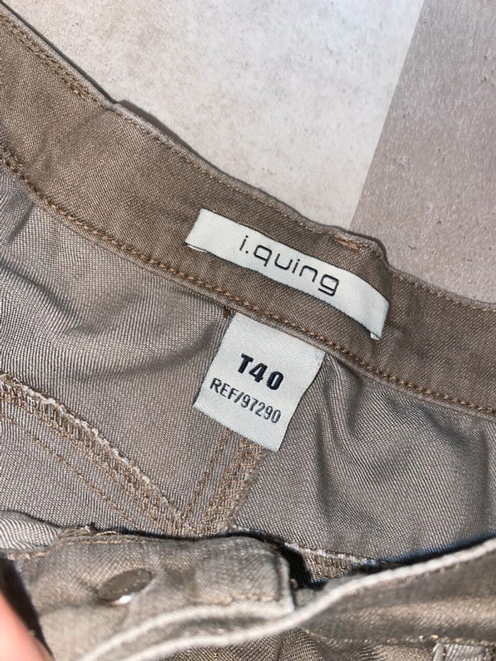 Pantalon beige marron - photo numéro 5