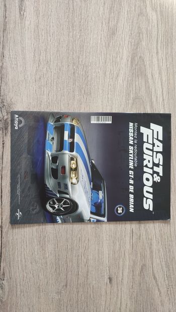 Fascicule numéro 36 n°36 seul sans pièce Nissan Skyline GT-R R34 Fast & Furious de Brian O'Conner 1/