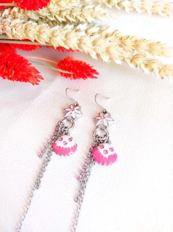 Boucle d'oreille pendante vintage