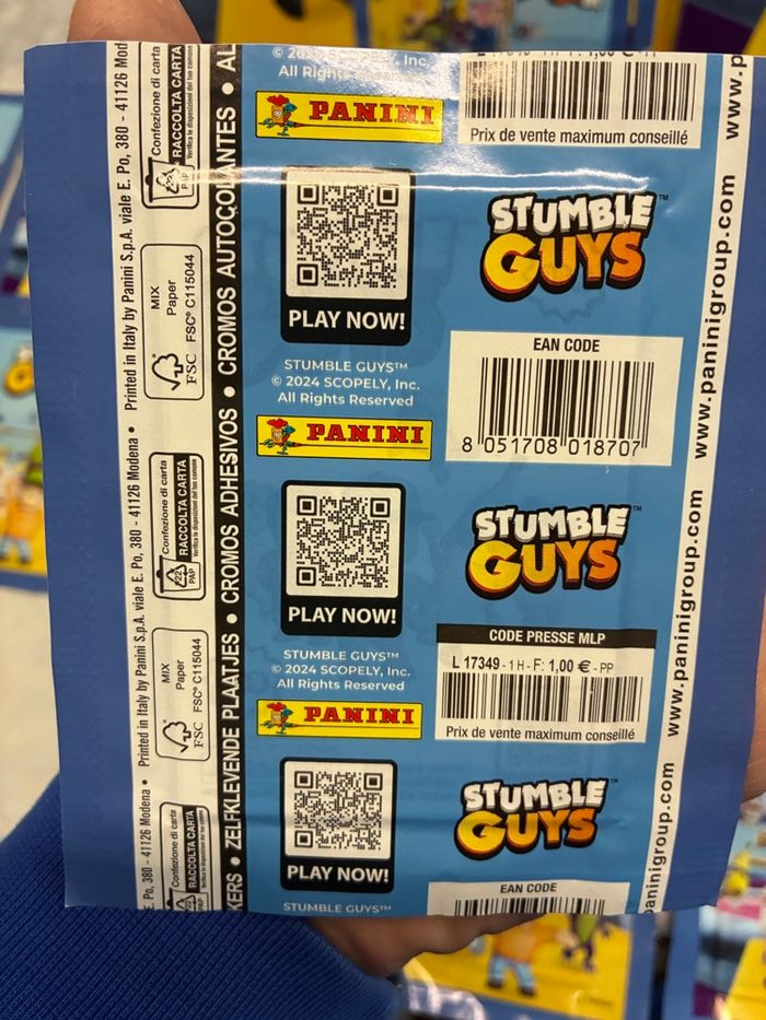 Kit panini stickers STUMBLE GUYS - photo numéro 3