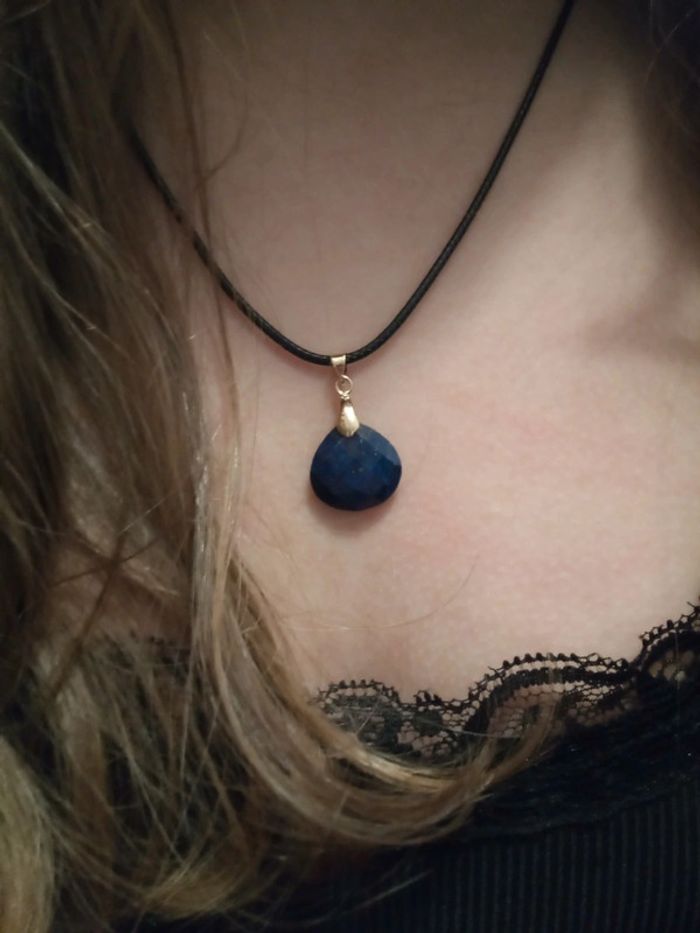 Collier pierre de lapis lazuli - photo numéro 3
