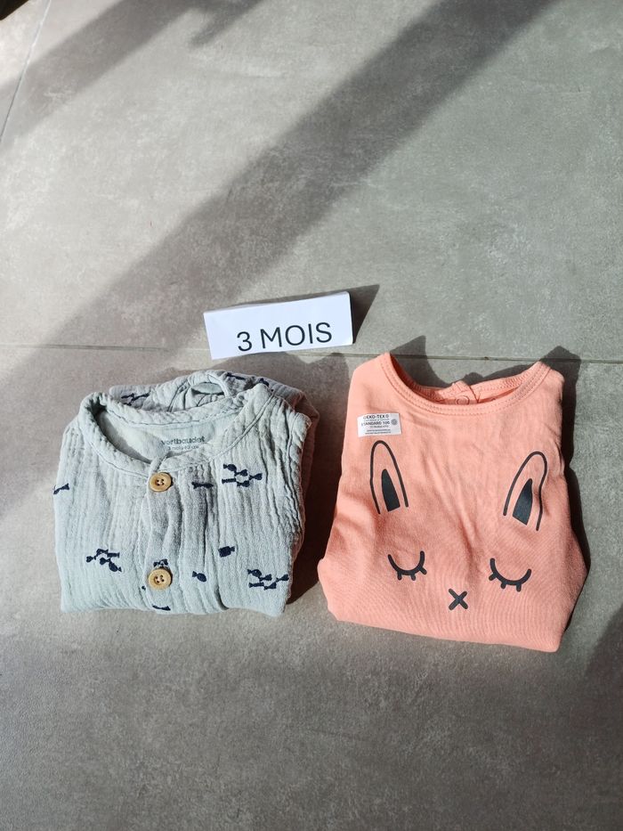 Lot 2 pyjamas 3 mois été