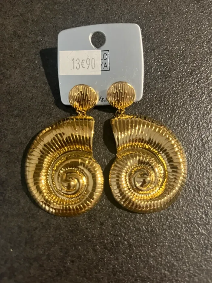 Boucles d’oreille coquillage