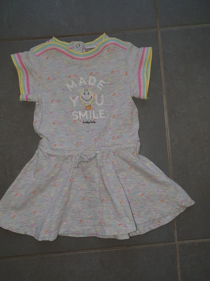 Robe/tunique fille manches courtes 9mois