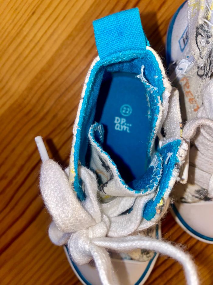 Baskets style converse montantes à zip - photo numéro 2