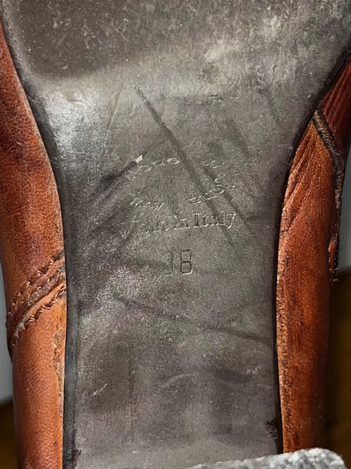 Bottes à talon marrons, taille 38 - photo numéro 5