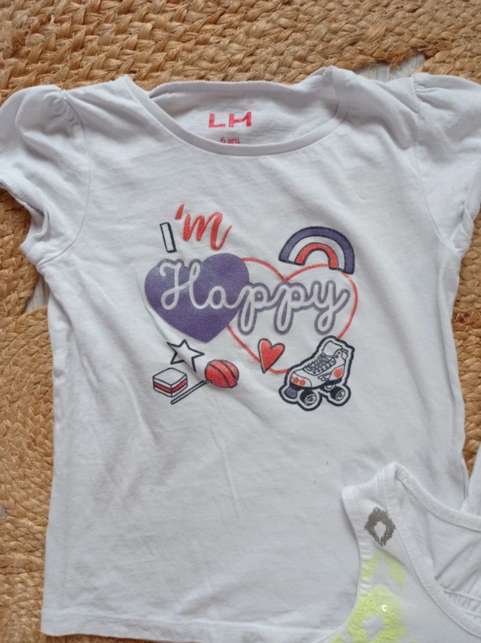 Lot de 3 t-shirts fille 6 ans - photo numéro 3