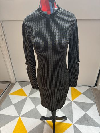 Robe dorée et argentée H&M Taille 36