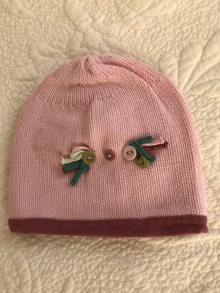 Bonnet Rose en Tricot