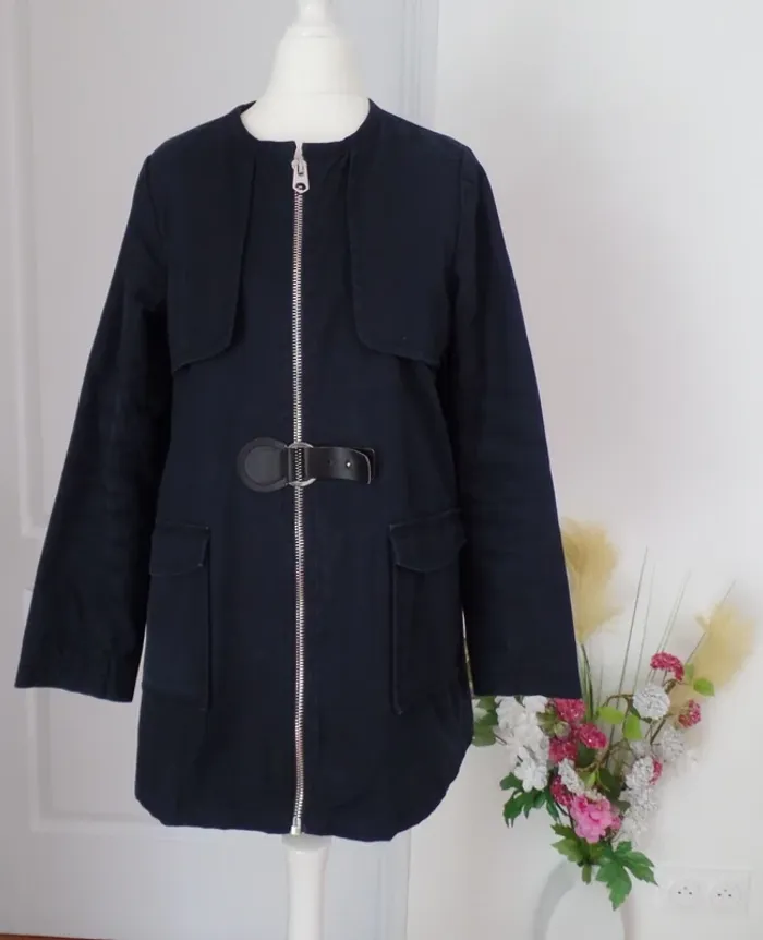 Veste coton_bleu marine