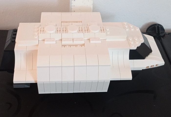 🤩culte !! v les visiteurs 1983 navette de transport+ chasseur visiteurs à construire - photo numéro 11