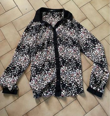Chemise manches longues fleurs