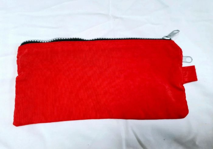 Plumier 2 poches rouge - photo numéro 2