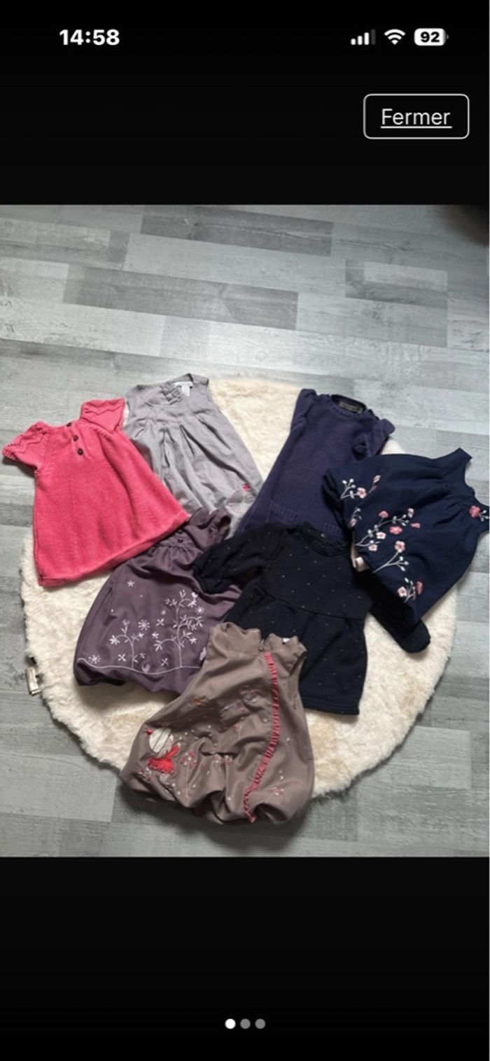 Lot de robe bébé fille - photo numéro 3