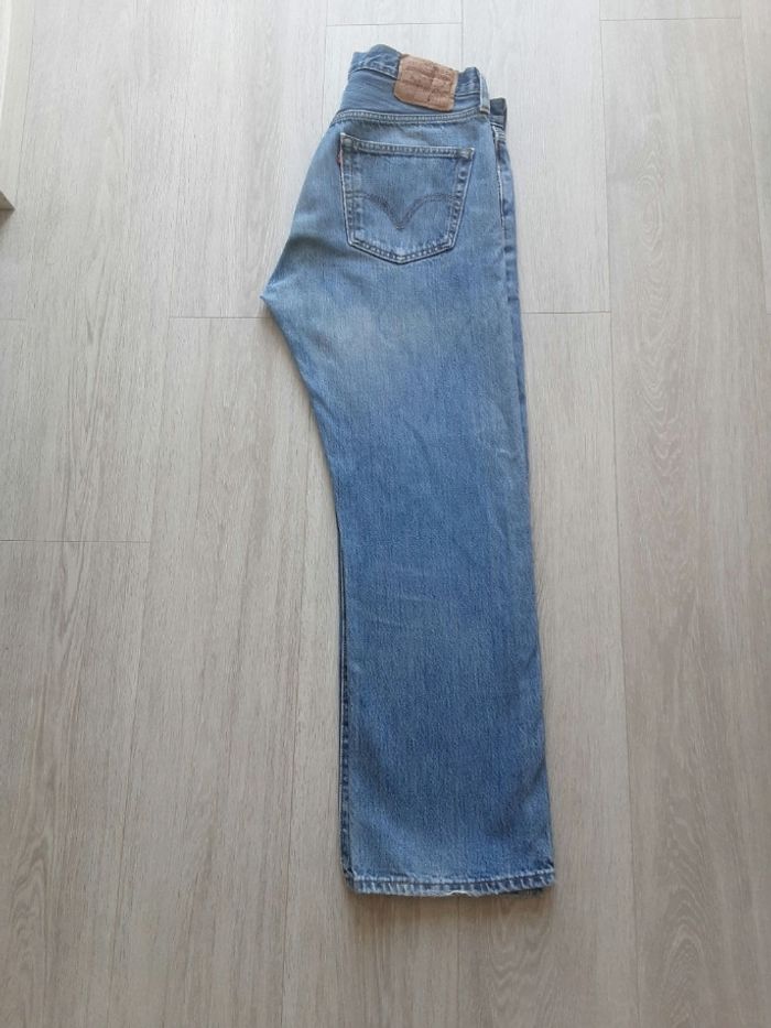 Pantalon jean vintage marque levis Strauss 501 taille w 34 l 30 fermeture bouton - photo numéro 3