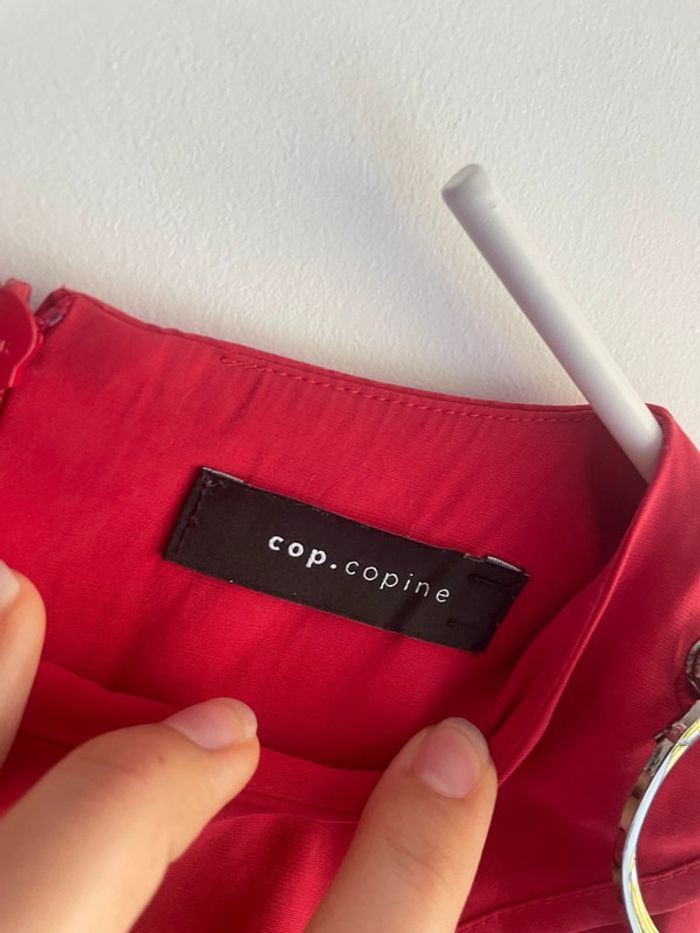 Robe rouge Cop Copine décolleté original - Taille 36/38 - photo numéro 3