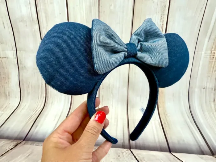 Ears serre-tête oreilles de Minnie en jeans - exclusivité Tokyo Disneyland - photo numéro 2