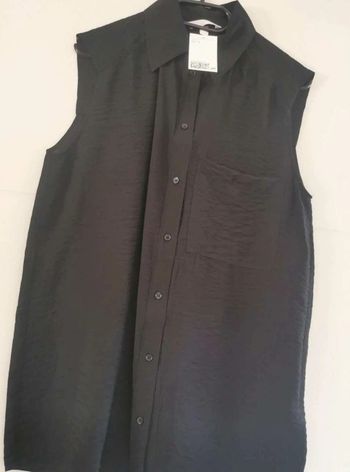 Chemisier  noir  sans  manches  neuf  H&M  T. S