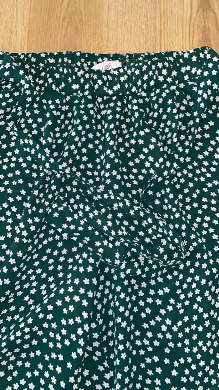 Pantalon toile vert à étoile taille S/M - photo numéro 3
