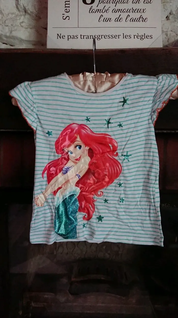 T shirt Ariel 5 ans