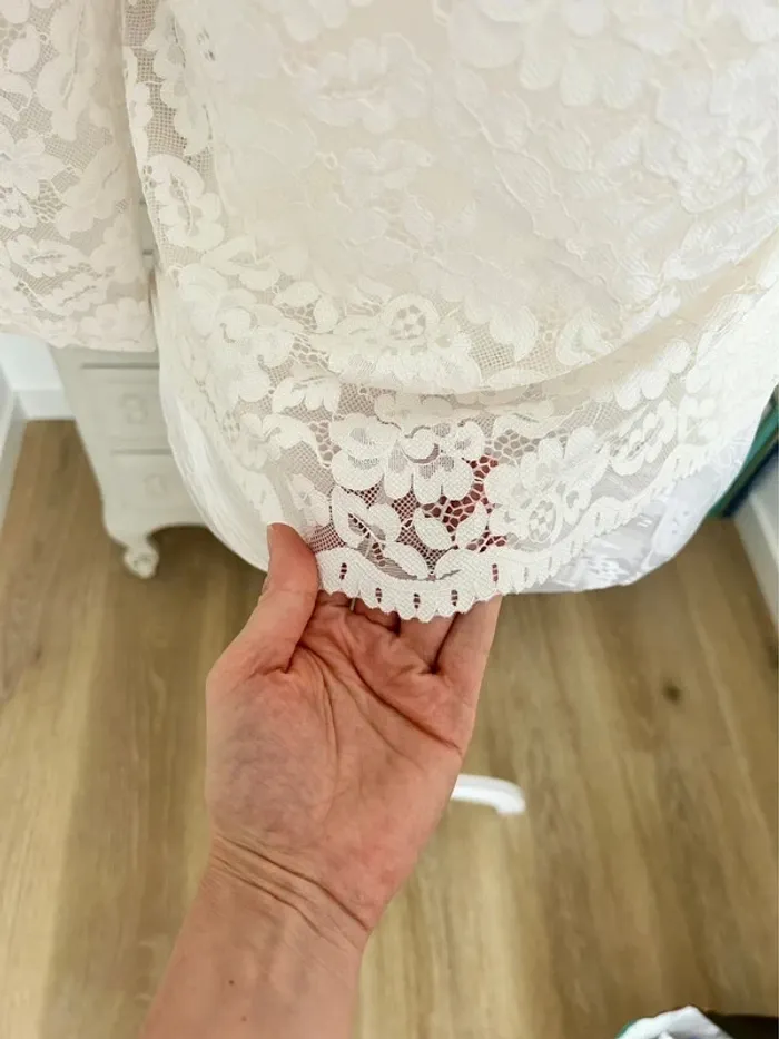 Superbe petit haut, blouse Morgan blanc en dentelle taille 36, S , 1 - photo numéro 7