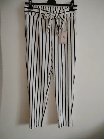 Pantalon à rayures femmes taille M/L