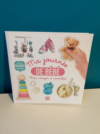 Livre imagier à compléter ma journée de bébé