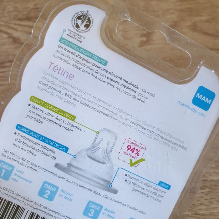 🧸 Lot biberon anti colliques 150 ml + 2 tetines Mam 🧸 - photo numéro 3
