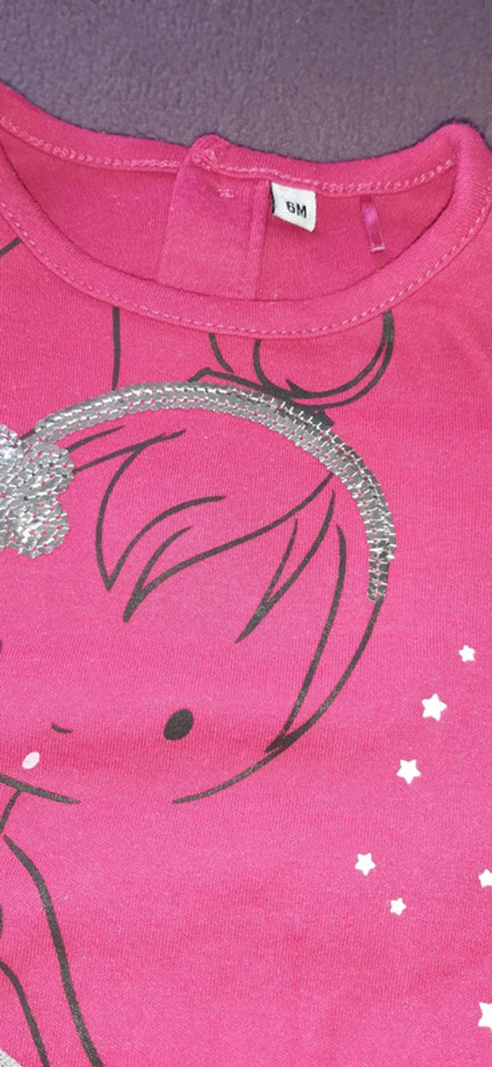 T-shirt manches longues fille 6 mois - photo numéro 2
