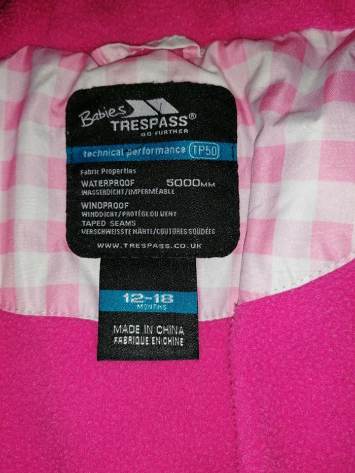 Manteau de ski 12/18mois - photo numéro 3