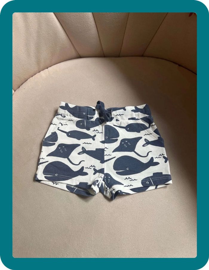 Short thème mer coton piqué 9 mois - Bout'chou - photo numéro 2