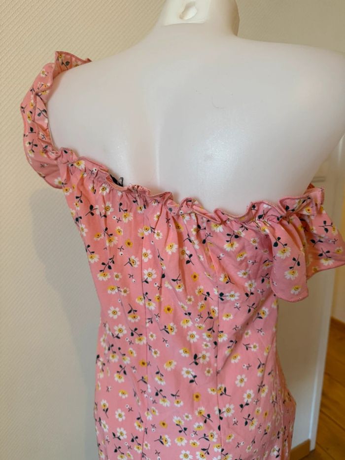 Robe d’été rose à fleur en très bon état taille M SHEIN - photo numéro 5