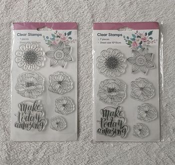 Lots de 24 tampons transparents