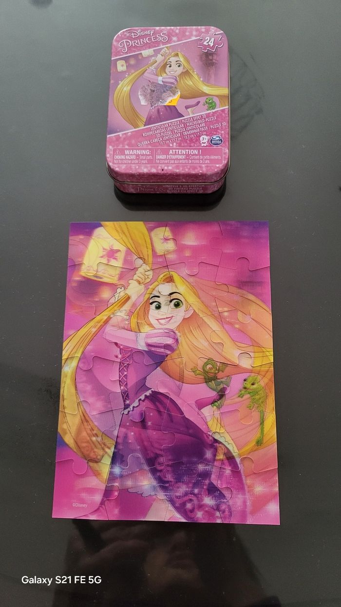Mini puzzle brillant raiponce