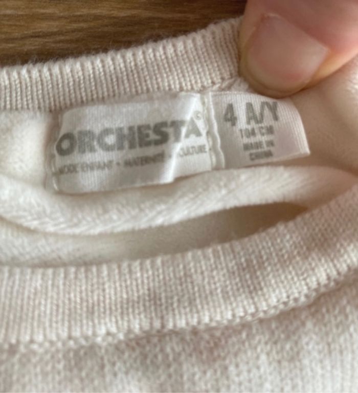 Pull en tricot jacquard doublé velours - Orchestra 4 ans (104cm) - photo numéro 4