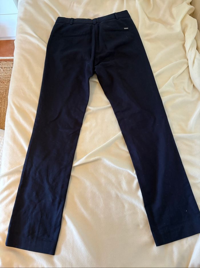 Pantalon tailleur bleu marine - photo numéro 3