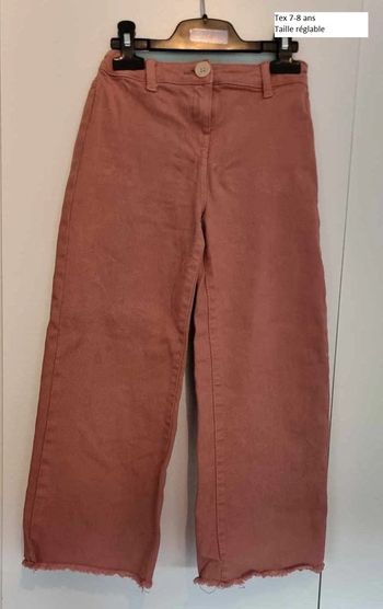 Pantalon rose fille 7-8 ans