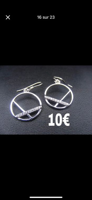 Boucle d oreille en argent